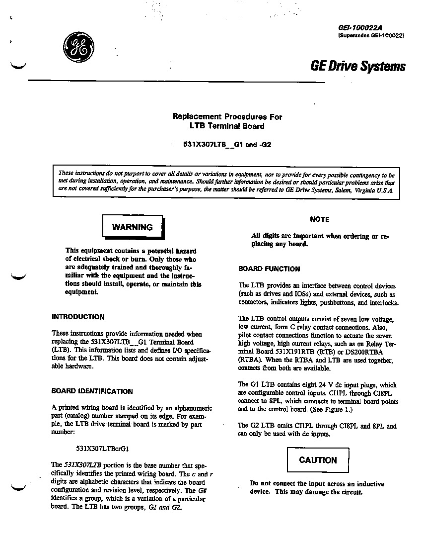 First Page Image of 531X307LTB Data Sheet.pdf